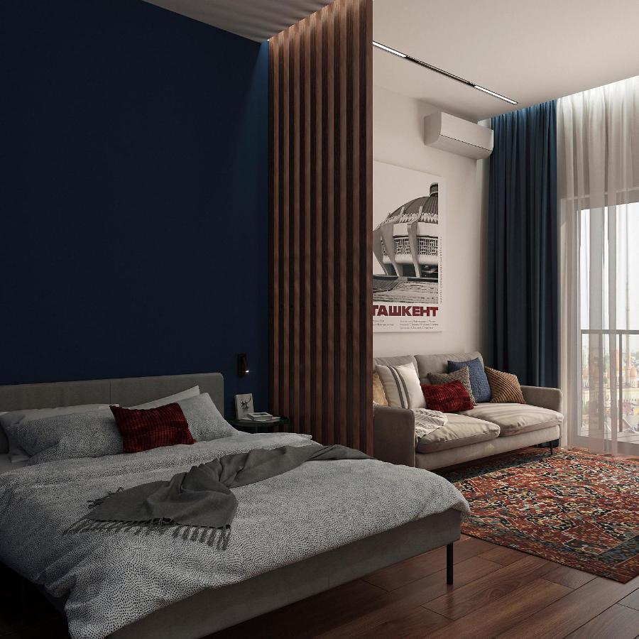 Blueloft 52 I Tashkent Apartment With Balcony Экстерьер фото