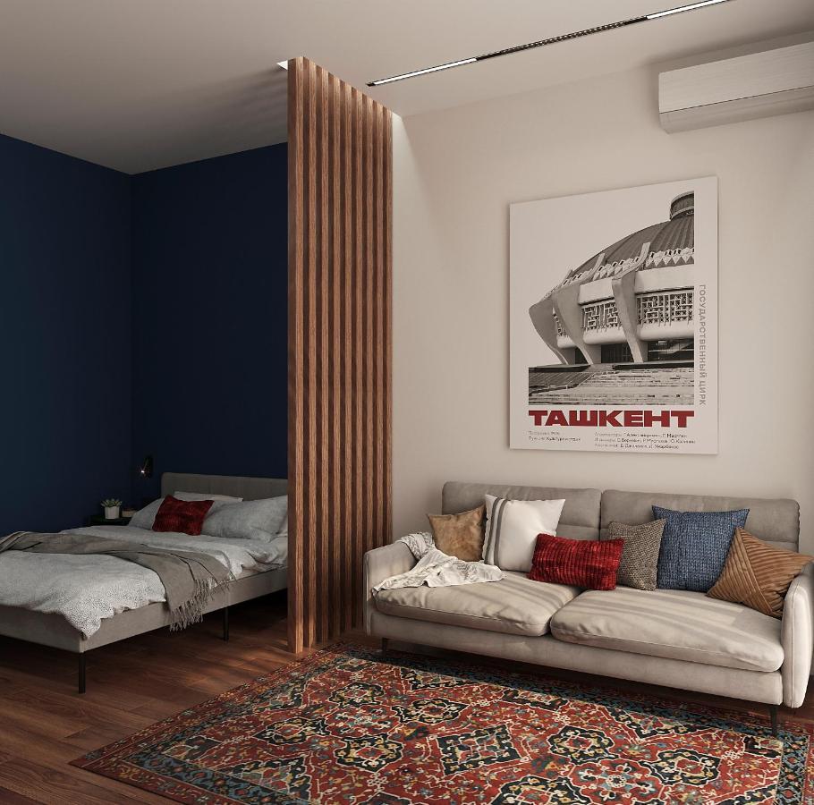 Blueloft 52 I Tashkent Apartment With Balcony Экстерьер фото