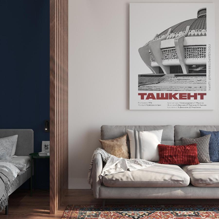 Blueloft 52 I Tashkent Apartment With Balcony Экстерьер фото